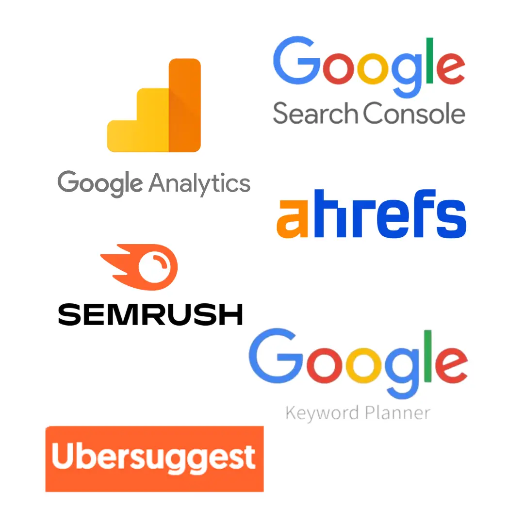 Emelio Steve Malisa - Tools I Use - Google Analytics, Google Search Console, SEMrush, Ahrefs, and Google Keyword Planner, Ubersuggests